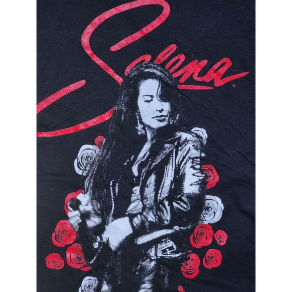 Selena T-Shirt Black Size L Tejano Spanish Mexican Music Latina - Picture 2 of 4